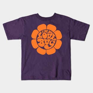 I'm a Love Bug ))(( Retro 60s Hippie Herbie Flower Child Design Kids T-Shirt